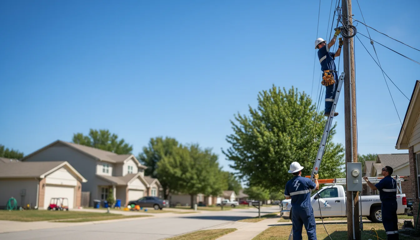 Residential electrician providing installation services in Trimble, MO